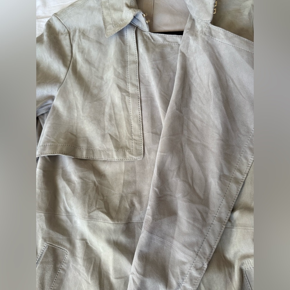 Hugo Boss, 100% Lamb, Leather Trench Coat - Picture 15 of 16